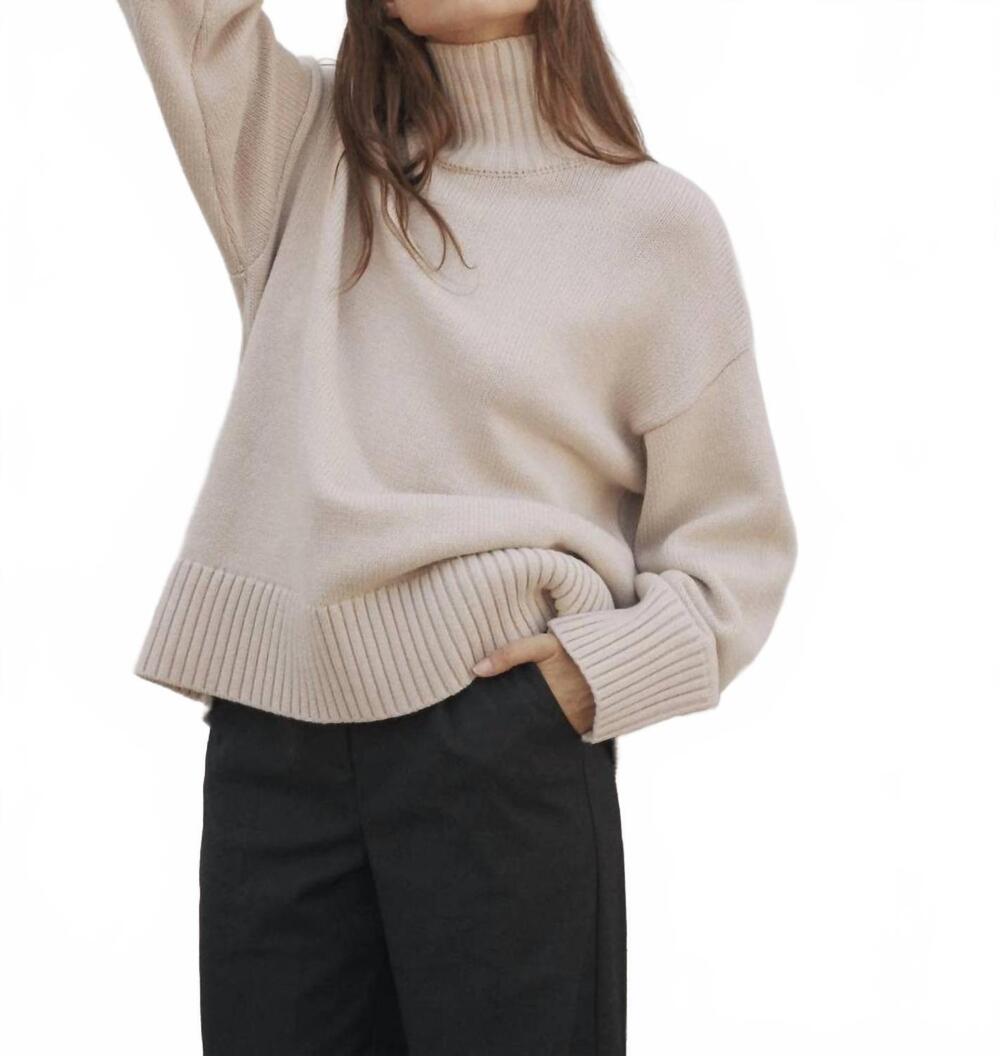 NEW MOD REF women's the phoebe sweater in beige